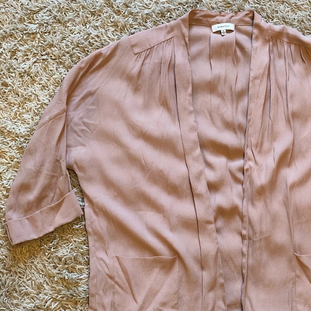 aritzia babaton marcus crepe kimono jacket xs